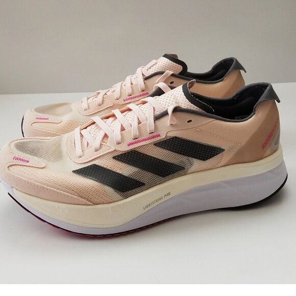 Adidas Adizero Boston 11 - "Wonder Quartz Crystal White" GV9076 size 9.5 - Picture 1 of 9